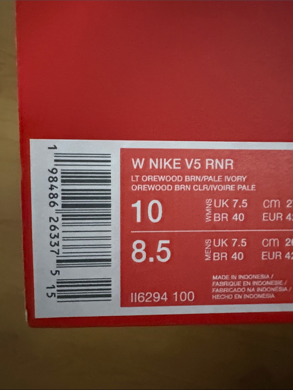 Nike V5 RNR Women Size 10 - Picture 5 of 5